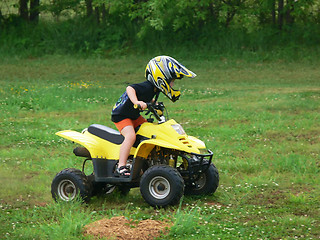 Image showing Racing boy  