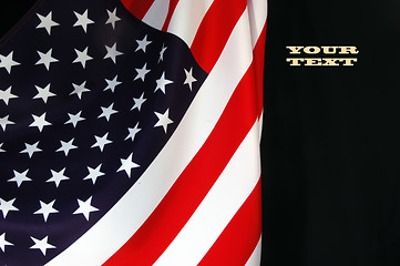 Image showing American Flag as background for Clip-Art 