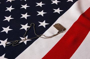 Image showing American Flag as background for Clip-Art 