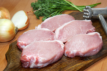 Image showing Meat steaks