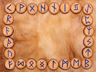 Image showing Frame of runes