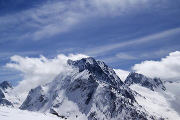 Image showing Caucasus Mountains in cloud