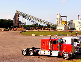 Image showing Tractor trailer  