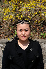 Image showing Beautiful Asian girl with braids