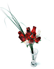 Image showing Wooden Rose Bouquet