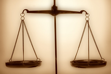 Image showing Justice scales