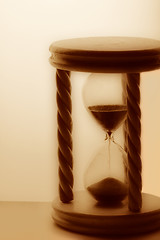 Image showing Wooden hourglass