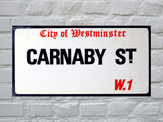 Image showing Carnaby Street sign