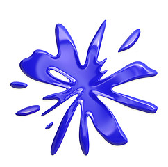 Image showing blue ink or paint splotches 