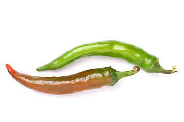 Image showing Two chili peppers