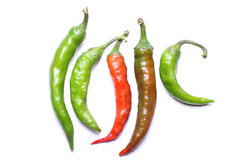 Image showing Hot chili peppers