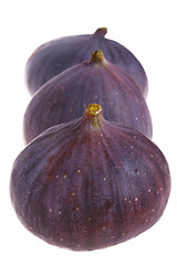 Image showing Three fresh figs