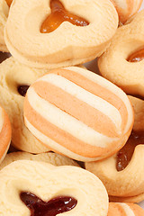 Image showing Mixed shortcrust pastry biscuits
