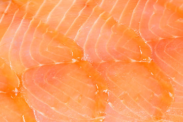 Image showing Smoked salmon background