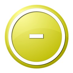 Image showing Yellow  Button Minus