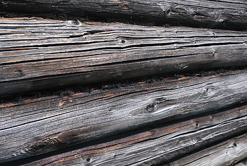 Image showing Detail of Log House Wall