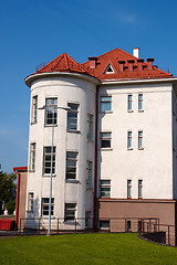 Image showing building with a red tile roof