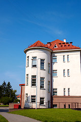 Image showing building with a red tile roof