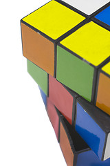 Image showing Rubik's cube over white background