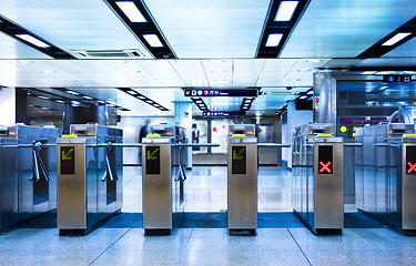 Image showing Entrance of railway station