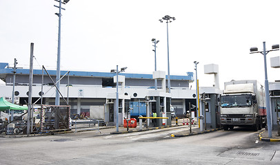 Image showing Highway road to toll in Hong Kong