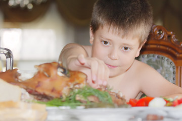 Image showing Summer dinner