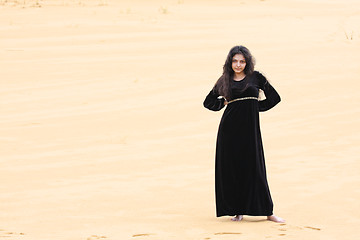 Image showing Confident woman in desert