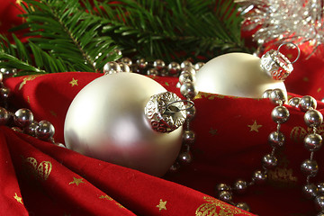 Image showing Christmas balls