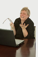 Image showing Happy office worker