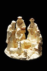 Image showing A small porcelain nativity.