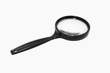 Image showing Black magnifying glass.