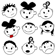 Image showing Children expressions