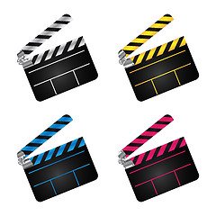 Image showing movie clapper boards