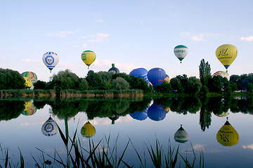 Image showing Hot air balloons