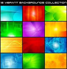 Image showing Abstract backgrounds collection - eps 10