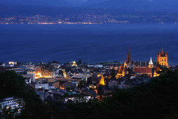 Image showing Lausanne, Geneva lake, Switzerland