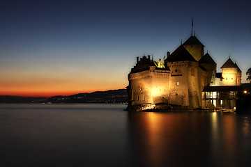 Image showing The Chillon castle in Montreux, Switzerland