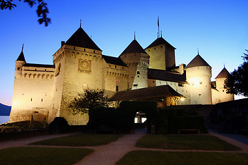 Image showing The Chillon castle in Montreux, Switzerland