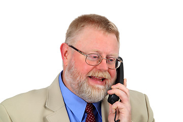 Image showing Businessman calling