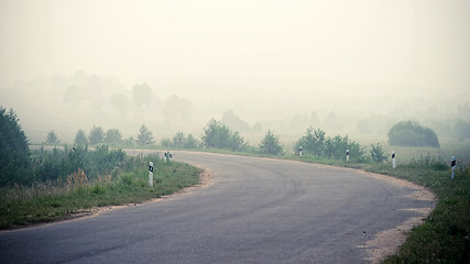 Image showing Road in the fog