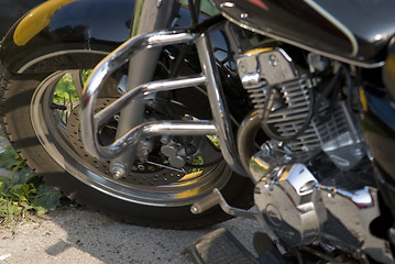 Image showing detail of sporting motorcycles