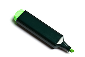 Image showing Green highlighter isolated on white