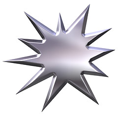 Image showing 3D Silver Starburst