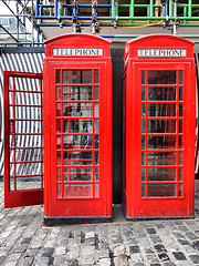 Image showing London telephone box