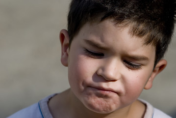 Image showing angry boy