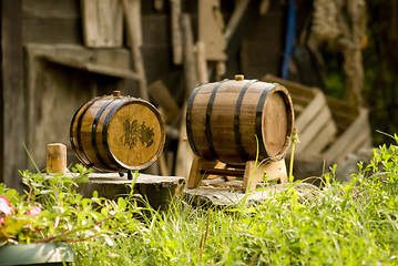 Image showing wooden keg