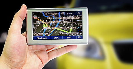 Image showing Gps in a man hand.