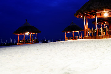 Image showing Restaurant on the beach