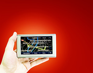 Image showing Gps in a man hand.