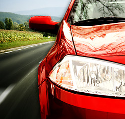 Image showing Red car 